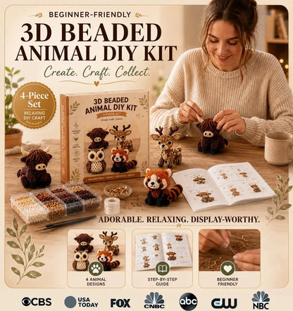 cyp-0623-Handmade Beaded Animal Set