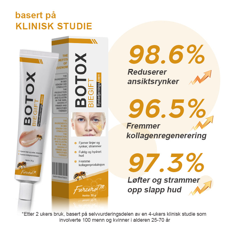 🌸🌿✨Laget og sendt fra Norge ✅ Furzero™ Botox Bee Venom Rynkefjerningskrem - Siste dag kampanje 70 % AVSLAG