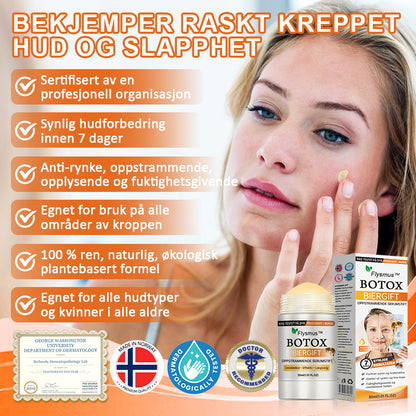 🌿Laget og sendt fra Norge✨Flysmus™ Botox Biegift Oppstrammende Serumstift👩‍🔬SISTE DAG – 70% RABATT