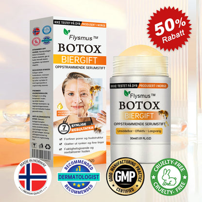🌿Laget og sendt fra Norge✨Flysmus™ Botox Biegift Oppstrammende Serumstift👩‍🔬SISTE DAG – 70% RABATT