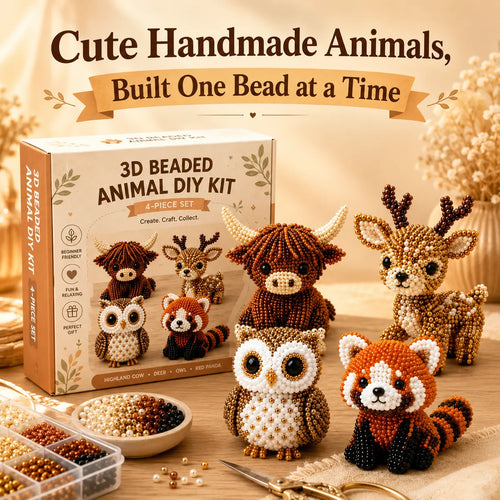 cyp-0623-Handmade Beaded Animal Set